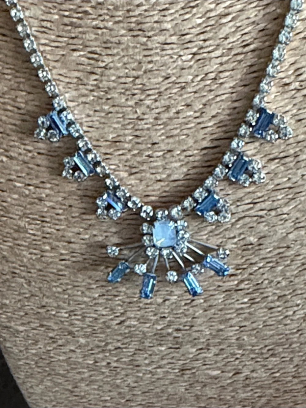 Vintage sparkling blue